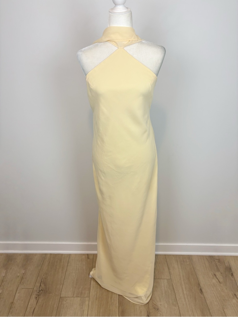 Amanda Uprichard Ashton Maxi Dress in Cornsilk Size M - Picture 2 of 14